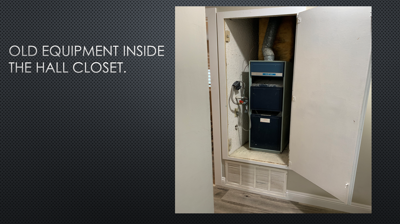 Old Equipment Inside Hall Closet Photo